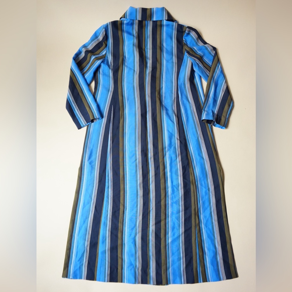 Diane Von Furstenberg Belted Silk Long Line Trench - Size Medium - Picture 8 of 8